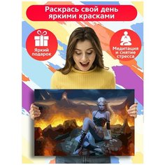 Картина по номерам игра Warcraft WOW World of Warcraft - 6753 Г 60x40