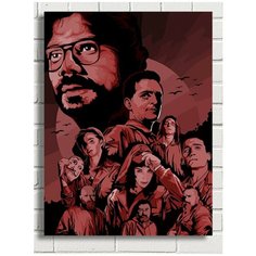 Картина по номерам Сериал Бумажный Дом - 7179 В 30x40