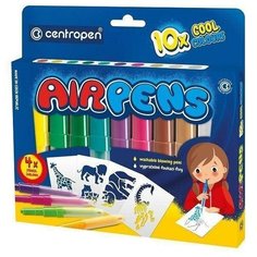 Фломастеры воздушные "Air pens cool colours", 10 цветов Centropen