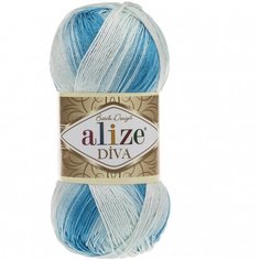 Пряжа для вязания Ализе Diva Batik (100% микрофибра) 5х100г/350м цв.2130 Alize