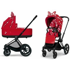 Коляска 2 в 1 Cybex PRIAM III FE JS Petticoat (шасси Matt Black)