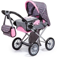 Коляска для кукол City Star, серо-розовая 13666AA Bayer