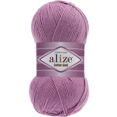 Пряжа ALIZE Cotton gold, 55% хлопок, 45% акрил, 500 г, 330 м, цвет 098, розовый (COT. GOLD.098)