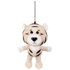 Игрушка-брелок Maxitoys Тигр, 13 см, белый