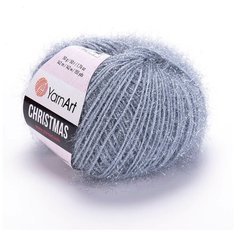 Пряжа YarnArt Christmas (ЯрнАрт Крисмас) 5 мотков цвет 44, Темно-серый, 100% полиамид, 50 г 142 м