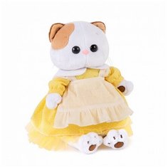 Мягкая игрушка BUDIBASA Кошечка Ли-Ли в желтом платье с передником (24 см.)