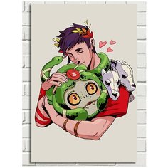 Картина по номерам Игра Hades (Аид, Боги, Мифология, Никта, Загрей, Зевс) - 8047 В 60x40