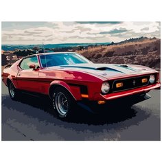 Картина по номерам на холсте автомобили (мустанг) - 7827 Г 30x40