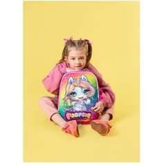 Ранец школьный PSJB-UT1-866HD Poopsie с ортопедической спинкой и светодиодами ( 23 режима, 7 цветов), для девочек, 38,5 х 29 х 15 см.