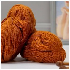 Пряжа "Карачаевская" 100% акрил 820-850м/250-280гр (39 Рыжий)./В упаковке шт: 1