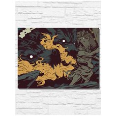 Картина по номерам на холсте Мифология Геракл и Цербер - 9229 Г 30x40