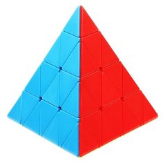 Головоломка Пирамидка Lefun 4х4х4 Pyraminx (color) без наклеек