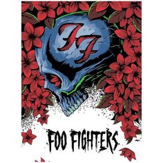 Картина по номерам на холсте foo fighters - 255 30X40