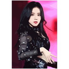 Картина по номерам на холсте BLACKPINK Kpop Jisoo - 945 40X60