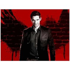 Картина по номерам на холсте Сериал Люцифер Морнингстар - 7202 Г 30x40