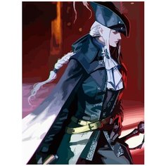 Картина по номерам на холсте игра Bloodborne Леди Мария - 6549 В 30x40