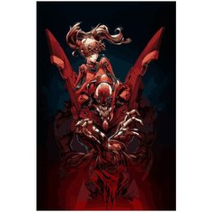 Картина по номерам на холсте Аниме Евангелион 5129 40x60