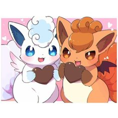 Картина по номерам на холсте Pokemon (аниме, покемоны, лиса, для детей) - 9