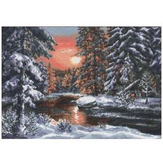 Набор для вышивания "Зимний вечер", 39x28 см, Палитра