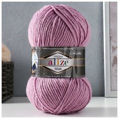Пряжа "Superlana midi" 25% шерсть, 75% акрил 170м/100гр (505) Alize