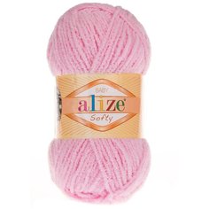 Пряжа Alize Softy (100% микрополиэстер) 50 гр, 115 м, 185 розовый , 1 моток