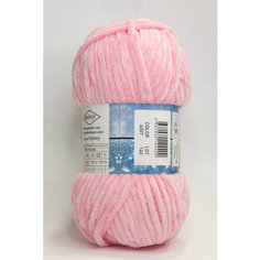 Плюшевая пряжа LaVita "VELUR-4007" (ЛаВита Велюр) светло-розовый, 100 г - 120 м, 100% полиэстер - 2 мотка