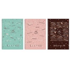 Тетрадь общая Альт, А4 (202 х 285 мм), "COFFE TIME" 96 л, клетка, Арт. 7-96-1215