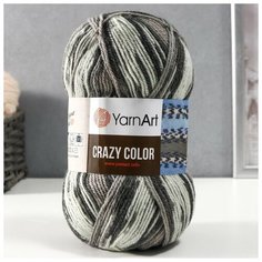Пряжа "Crazy color" 25% шерсть, 75% акрил 260м/100гр (137 принт) Yarn Art