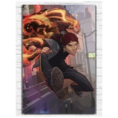 Картина по номерам на холсте игра Дурная Репутация (inFamous) (PS, Xbox, PC, Switch) - 9732 В 60x40