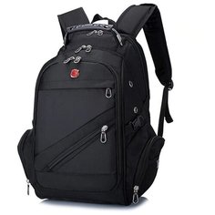 Школьный рюкзак /водонепроницаемый чехол, с отделением для ноутбука 15,6", USB-зарядка /Рюкзак 0188 / чёрный Meijieluo