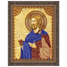 Набор для вышивания бисером абрис АРТ арт. AA-035 Св. Никита 23х30 см Abris ART