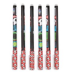 70815 Набор ручек гелевых 0,5 мм со стираемыми чернилами Футбол цвет чернил синий, 6 шт Centrum