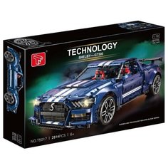 Конструктор/ Technic/ Shelby GT500 синий/ 2814 деталей/ T5017/ ребенку Планета Конструкторов