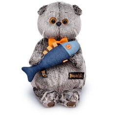 Мягкая игрушка «Басик с джинсовой рыбкой», 19 см Basik&Co