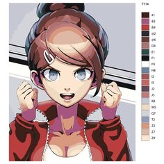 Картина по номерам T714 "Аой Асахина. Аниме Данганронпа - Danganronpa " 60x80 Brushes Paints