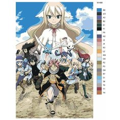 Картина по номерам W-498 "Аниме - Хвост Феи" 60х90 Brushes Paints