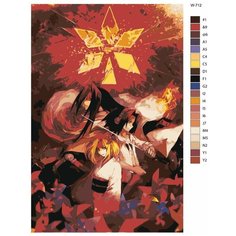 Картина по номерам W-712 "Аниме Шаман Кинг" 40x60 Brushes Paints
