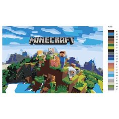 Картина по номерам Y-703 "Minecraft (Майнкрафт)" 50x70 Brushes Paints