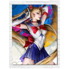 Картина по номерам на холсте аниме Sailor Moon - 11344 В 30x40