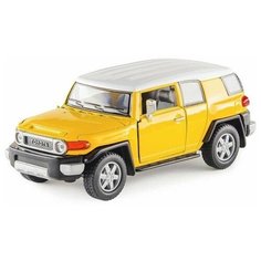 Машинка Toyota FJ CRUISER желтая металл инерция Kinsmart