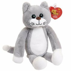 Мягкая игрушка Abtoys Кот серый, 30см