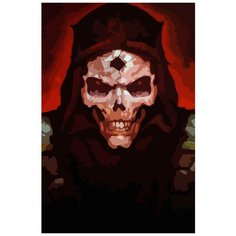 Картина по номерам на холсте Игра Diablo Дьябло 5586 40x60
