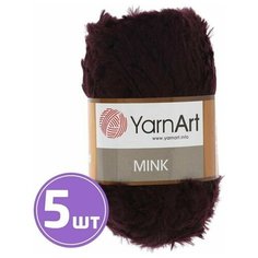 Пряжа YarnArt Mink (342), темно-бордовый, 5 шт. по 50 г