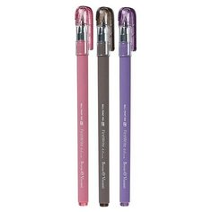 Ручка шариковая FirstWrite Rio, узел 0.5 мм, синие чернила, матовый корпус Silk Touch, в ассортименте, 3 шт. Bruno Visconti