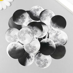 Наклейки для творчества "Лунные фазы" набор 45 шт 4.4х4.4х1.1 см Сима ленд
