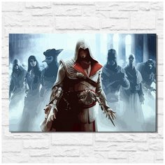 Картина по номерам на холсте игра Assassins - Brotherhood - 11554 Г 60x40