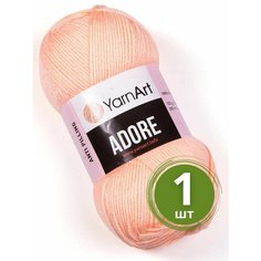 Пряжа YarnArt Adore (Адоре) - 1 моток 333 персик, 100% акрил антипиллинг, 100 г 280 м