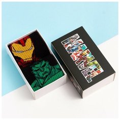 Набор носков "Avengers", Мстители, 2 пары, 18-20 см Kaftan