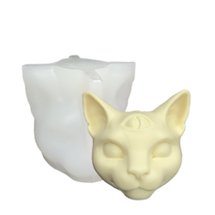 Силиконовая форма Котик для свечей и мыла Нет бренда
