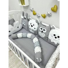 Бортики в кроватку для новорождённых Sova Podushki